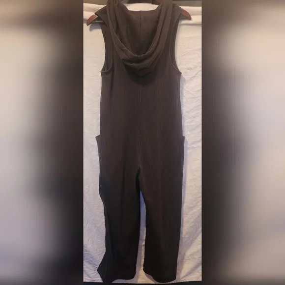 Spiritual Gangster Hooded Wide Leg Jumpsuit Size S - Picture 2 of 4